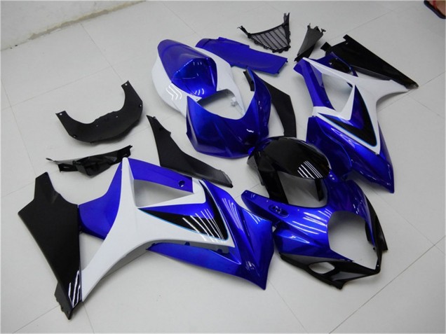 Compra Carenados Moto Suzuki GSXR 1000 2007-2008 - Blanco Azul Negro No Calcomanía