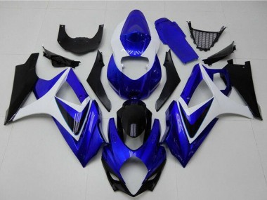 Compra Carenados Moto Suzuki GSXR 1000 2007-2008 - Blanco Azul Negro No Calcomanía