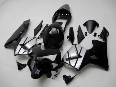 Compra Carenados Moto Honda CBR600RR 2003-2004 - Plata Negro Brillante Raya