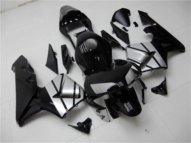 Compra Carenados Moto Honda CBR600RR 2003-2004 - Plata Negro Brillante Raya