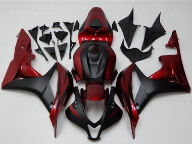 Compra Kits Carenado Moto Honda CBR600RR 2007-2008 - Rojo Negro Mate