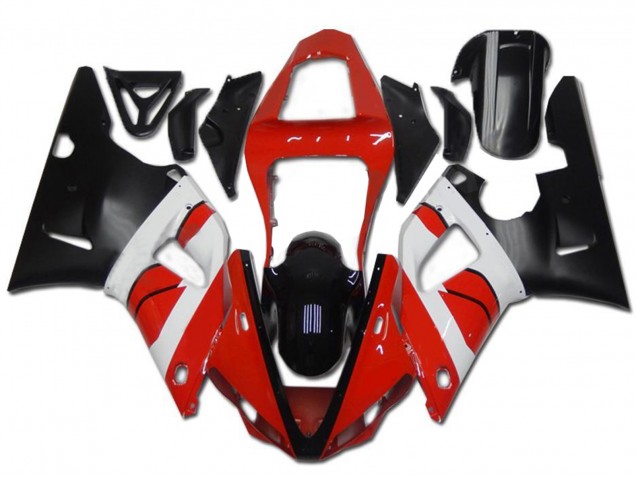 Compra Carenado Moto Yamaha YZF R1 2000-2001 - Rojo Blanco Negro Brillante