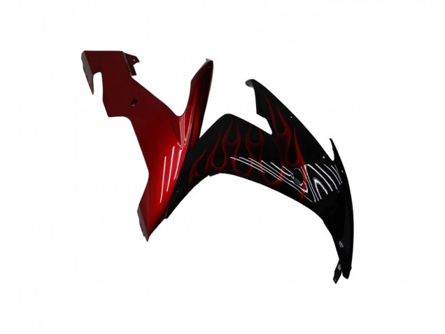 Compra Carenados Moto Yamaha YZF R1 2004-2006 - Negro Brillante Rojo Llama