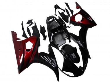 Compra Kits Carenado Moto Yamaha YZF R6 2003-2004 - Negro Brillante Rojo