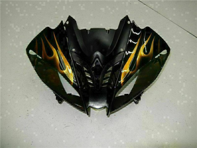 Compra Carenados Moto Yamaha YZF R6 2008-2016 - Negro Brillante Oro Llama