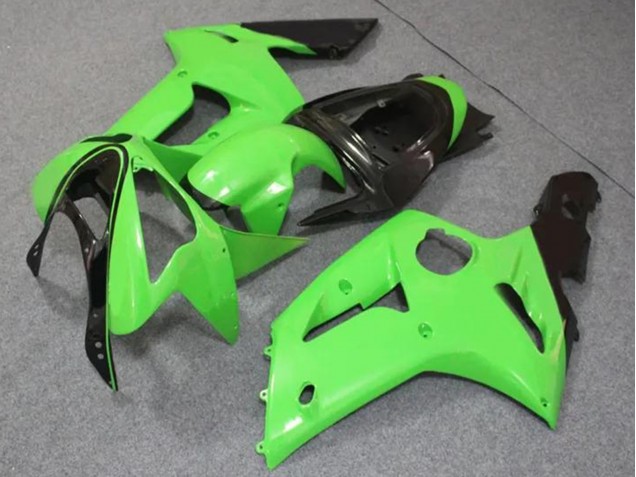 Compra Carenados Moto Kawasaki ZX6R 2003-2004 - Verde Claro Negro Brillante