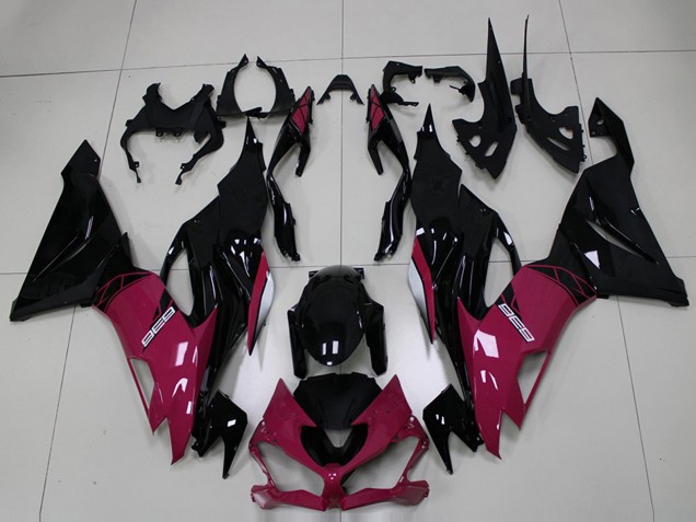 Compra Carenados Moto Kawasaki ZX6R 2019-2022 - Púrpura Negro Brillante