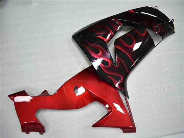 Compra Carenado Moto Kawasaki ZX10R 2006-2007 - Negro Brillante Rojo Llama