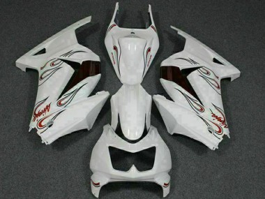 Compra Carenados Moto Kawasaki EX250 2008-2012 - Blanco Rojo