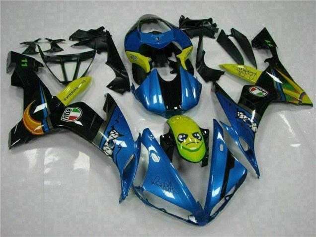 Compra Carenados Moto Yamaha YZF R1 2004-2006 - Azul Amarillo Tiburón