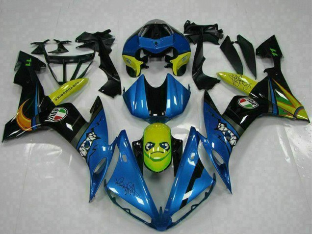 Compra Carenados Moto Yamaha YZF R1 2004-2006 - Azul Amarillo Tiburón