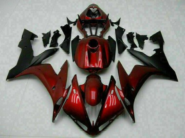 Compra Carenados Moto Yamaha YZF R1 2004-2006 - Rojo Granate Negro Mate