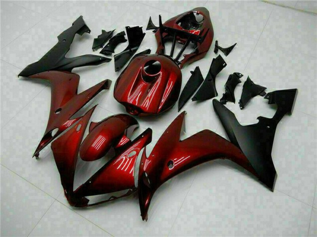 Compra Carenados Moto Yamaha YZF R1 2004-2006 - Rojo Granate Negro Mate