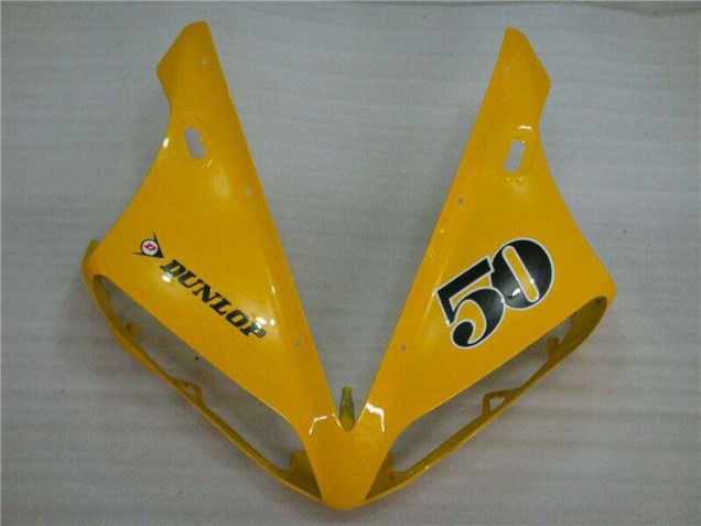 Compra Carenados Moto Yamaha YZF R1 2004-2006 - Amarillo Negro Brillante Dunlop 50