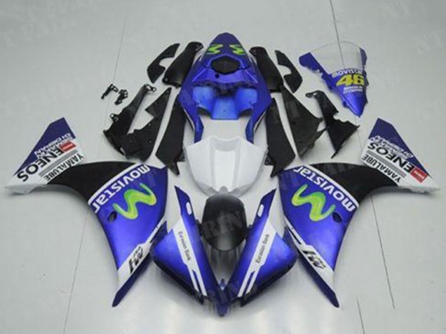 Compra Carenados Moto Yamaha YZF R1 2012-2014 - Azul Blanco Negro Verde MoviStar Yamalube ENEOS