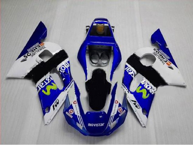 Compra Carenados Moto Yamaha YZF R6 1998-2002 - Blanco Azul Negro MoviStar ENEOS Yamalube