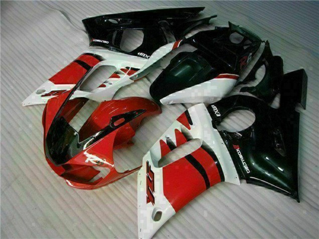 Compra Carenado Moto Yamaha YZF R6 1998-2002 - Blanco Rojo Negro Brillante
