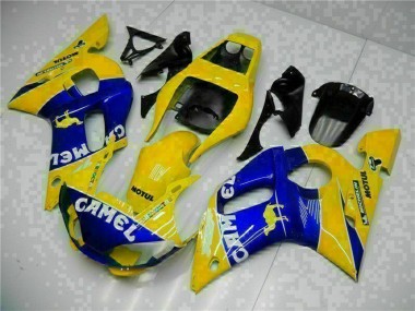 Compra Carenados Moto Yamaha YZF R6 1998-2002 - Amarillo Azul Blanco Camello Motul