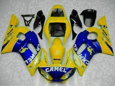 Compra Carenados Moto Yamaha YZF R6 1998-2002 - Amarillo Azul Blanco Camello Motul