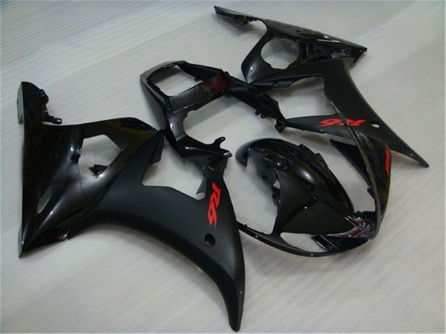 Compra Carenados Moto Yamaha YZF R6 2003-2004 - Negro Brillante Negro Mate Rojo Calcomanías