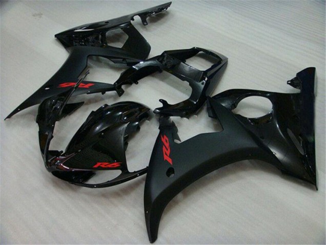 Compra Carenados Moto Yamaha YZF R6 2003-2004 - Negro Brillante Negro Mate Rojo Calcomanías