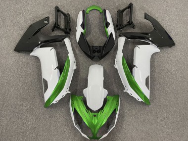 Compra Carenados Moto Kawasaki Ninja 650R 2009-2011 - Blanco Verde Negro Mate