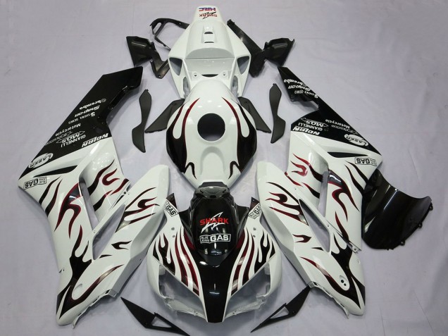 Compra Carenados Moto Honda CBR1000RR 2004-2005 - Blanco Negro Brillante Rojo Llama