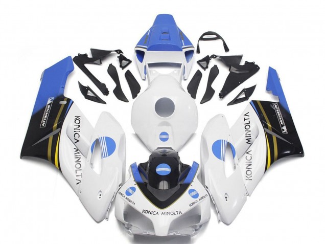 Compra Carenados Moto Honda CBR1000RR 2004-2005 - Blanco Azul Claro Negro Brillante Konica Minolta