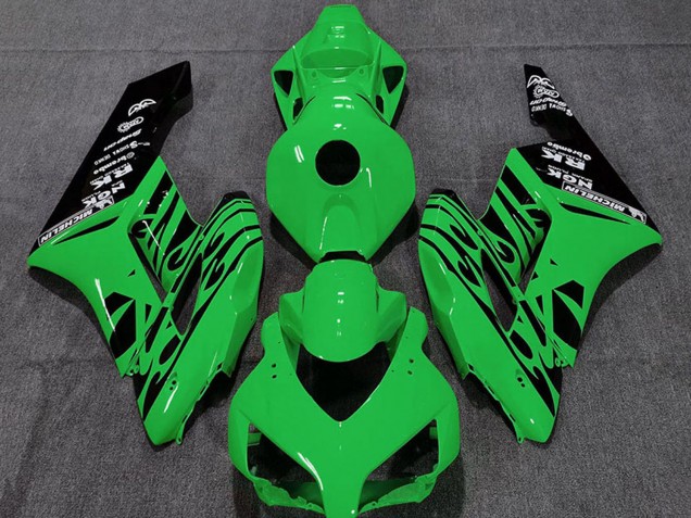 Compra Carenados Moto Honda CBR1000RR 2004-2005 - Verde Negro Brillante Llama