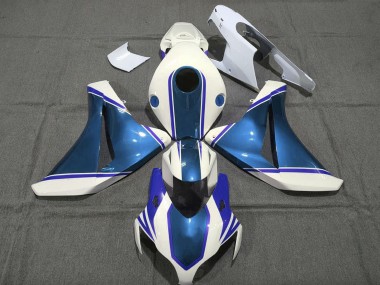 Compra Carenados Moto Honda CBR1000RR 2008-2011 - Blanco Lustroso Azul Perla