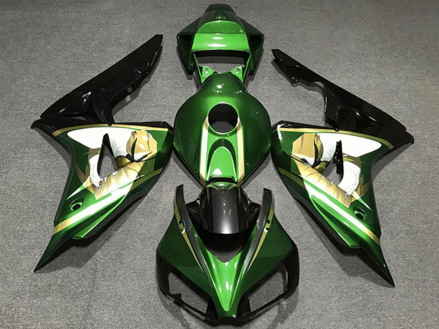 Compra Carenados Moto Honda CBR1000RR 2006-2007 - Verde Blanco Oro Negro Brillante