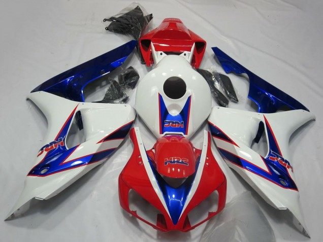 Compra Carenados Moto Honda CBR1000RR 2006-2007 - Blanco Rojo Azul HRC OEM Estilo