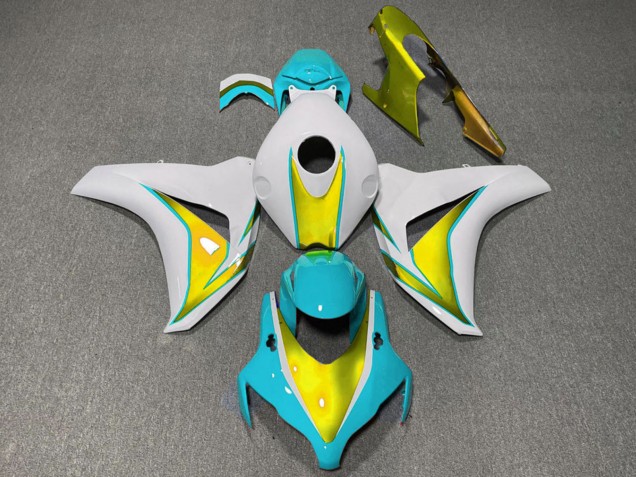 Compra Carenados Moto Honda CBR1000RR 2008-2011 - Blanco Azul Claro Oro