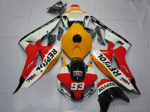 Compra Carenados Moto Honda CBR1000RR 2006-2007 - Naranja Blanco Rojo Negro Brillante Repsol HRC 93