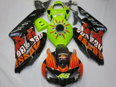 Compra Carenados Moto Honda CBR1000RR 2004-2005 - Verde Lima Naranja Negro Brillante Rossi 46
