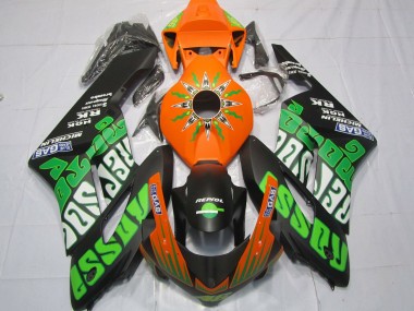 Compra Carenados Moto Honda CBR1000RR 2004-2005 - Naranja Verde Negro Mate Rossi