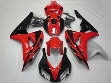 Compra Carenados Moto Honda CBR1000RR 2006-2007 - Rojo Negro Brillante OEM Estilo No Calcomanías