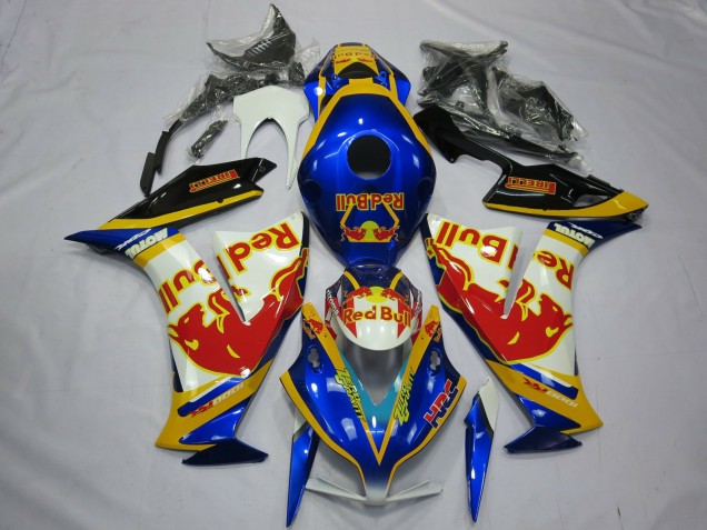 Compra Carenados Moto Honda CBR1000RR 2012-2016 - Blanco Azul Amarillo Rojo Bull