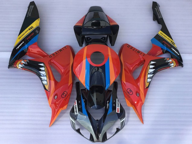 Compra Carenados Moto Honda CBR1000RR 2006-2007 - Rojo Azul Amarillo Negro Brillante Tiburón