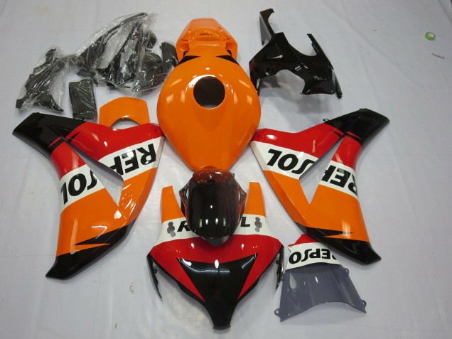 Compra Carenado Moto Honda CBR1000RR 2008-2011 - Naranja Blanco Rojo Negro Brillante Repsol