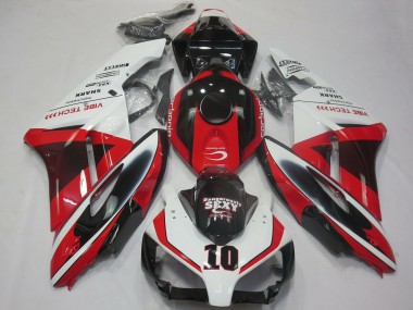 Compra Carenados Moto Honda CBR1000RR 2004-2005 - Blanco Rojo Negro Brillante Sexy VIBE TECH