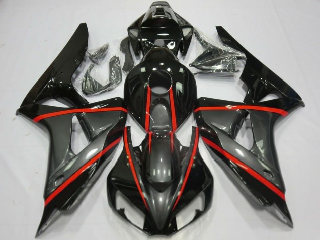 Compra Carenados Moto Honda CBR1000RR 2006-2007 - Negro Brillante Gris Rojo