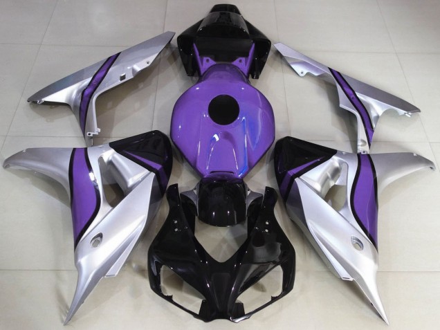 Compra Carenados Moto Honda CBR1000RR 2006-2007 - Plata Púrpura Negro Brillante