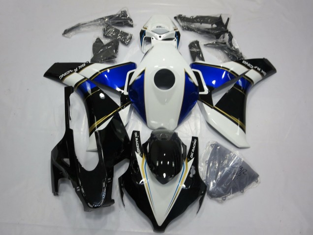 Compra Carenados Moto Honda CBR1000RR 2008-2011 - Blanco Azul Oro Negro Brillante