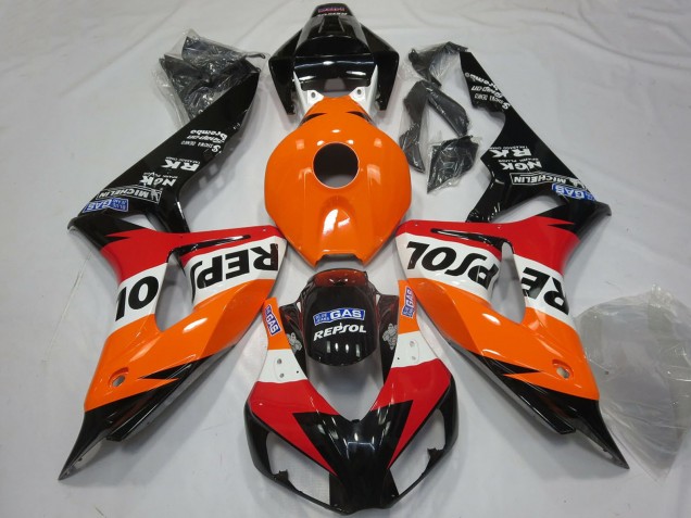 Compra Carenados Moto Honda CBR1000RR 2006-2007 - Naranja Blanco Rojo Negro Brillante Repsol