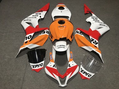 Compra Carenado Moto Honda CBR600RR 2007-2008 - Naranja Blanco Rojo Negro Brillante Repsol Estilo