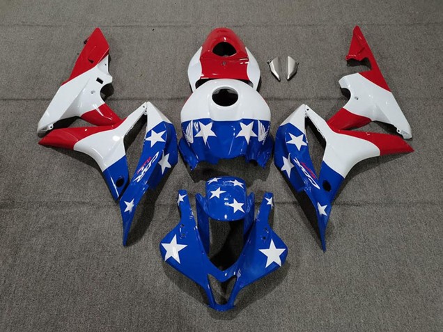 Compra Carenados Moto Honda CBR600RR 2007-2008 - Blanco Azul Rojo American Flag