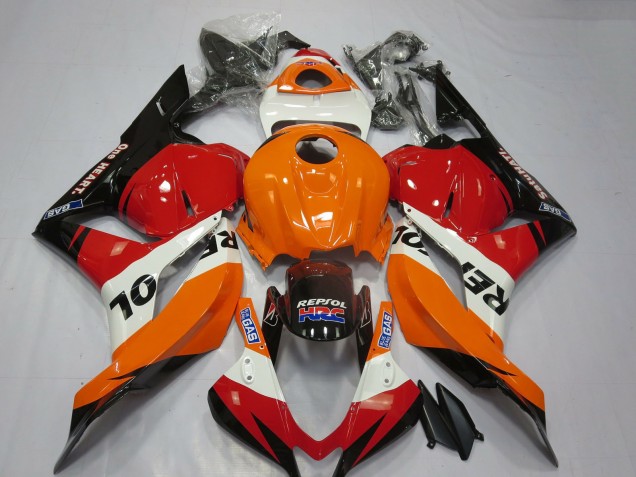 Compra Carenados Moto Honda CBR600RR 2009-2012 - Naranja Blanco Rojo Negro Brillante Repsol HRC