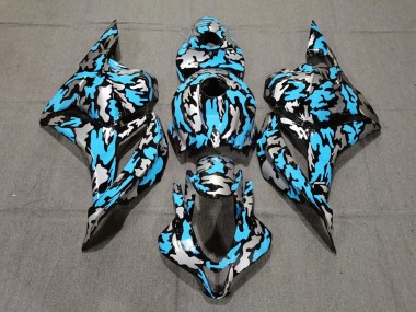 Compra Carenados Moto Honda CBR600RR 2009-2012 - Azul Plata Camouflage