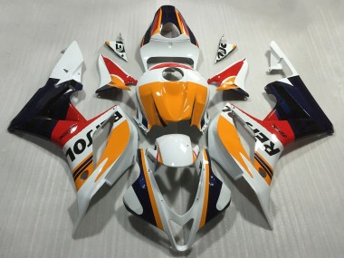 Compra Carenados Moto Honda CBR600RR 2007-2008 - Naranja Blanco Rojo Negro Brillante Repsol Estilo